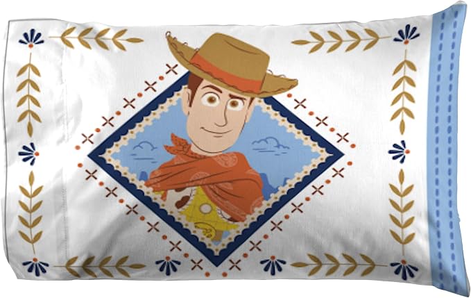 Jay Franco Kids Sheet Set with Fitted, Flat Sheets & Pillow Cover - Ultra-Soft Bedding with Pillowcase for Room Decor, Multi - Toy Story, 4 Piece Queen - Image 4