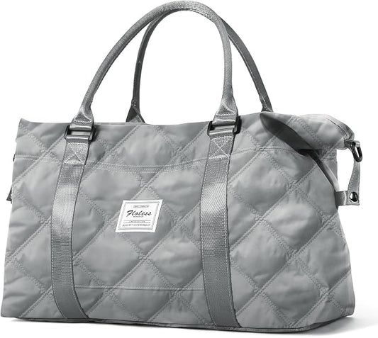Travel Duffel Bag, Carry On Overnight Weekender Bags for Women | Travel Bag with Wet Pocket & Trolley Sleeve, For Spirit Airlines 18x14x8 Personal Item Bag by HYC00