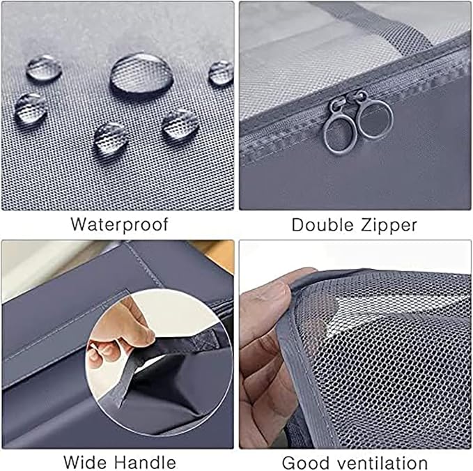 8 Pcs Packing Cubes, Travel Luggage Organizer for Men and Women, Toiletry Bag, Packing Cubes for Travel - Set of 8, 2. Grey, 9 Pieces Set with Toothbrush Holder, Travel Accessories - Image 4