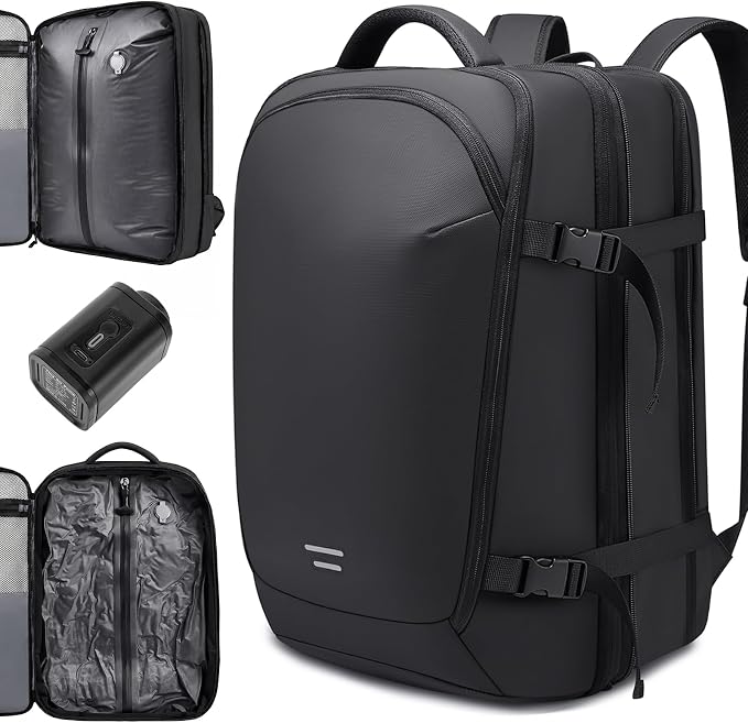 TANGCORLE Vacuum-Compressed Travel Backpack: Expandable, Airline-Approved Laptop Backpack—Unisex Business Backpack by TANGCOREL