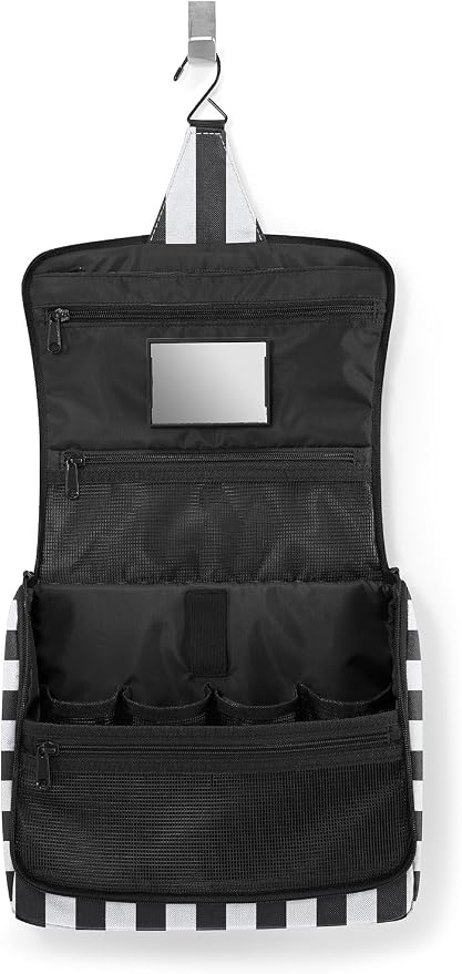 reisenthel Toiletbag XL Cosmetic Bag, Summerstripes Black, 28 cm, Modern - Image 3