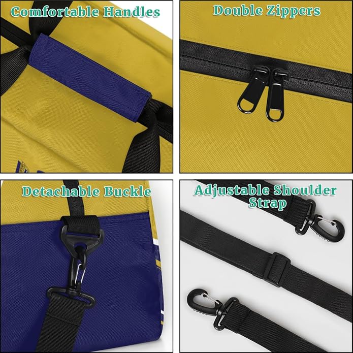 Cheerleading Dance Bag for Women Cheer Team Sport Gym Makeup Cosmetic Bag 2 Pcs Set - Image 5