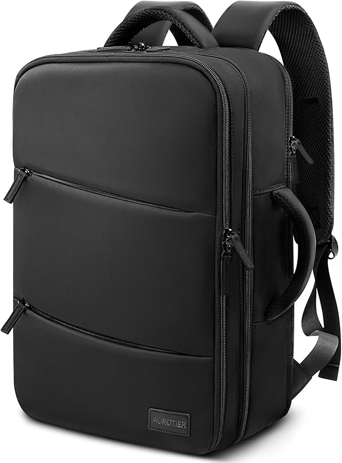 AUROTIER Barber Bag with Insulated Pocket, Portable Backpack for Clippers and Supplies, Travel Hairstylist Smart Bag, Hairdresser Case, Water-resistant, Black by AUROTIER