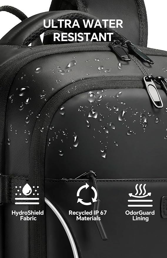 Vacuum Backpack Travel, 70L Expandable Carry On Backpack With Compression System, 2 Detachable TPU Vacuum Bags, TSA Lock, Water-Resistant, Fits 16" Laptop for Business & Travel - Image 9