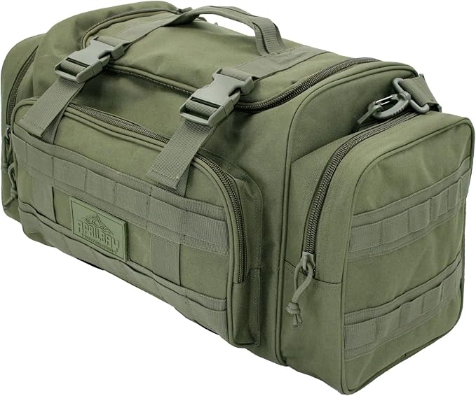 APRILBAY Duffel Bag – Heavy Duty Tactical Gym Bag for Men, Splashwater-Proof Weekender Travel Bag for Basketball, Football, Soccer, Hiking, and Hunting (Dark Green) by APRILBAY
