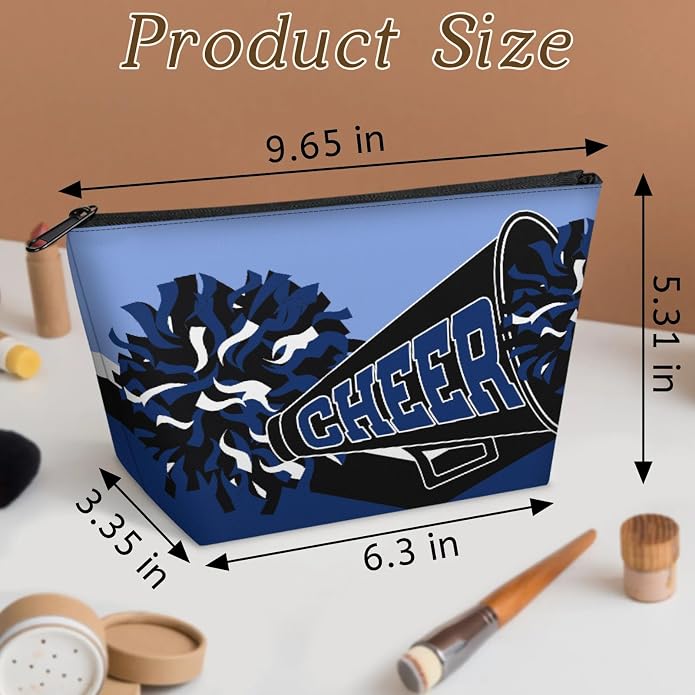 Cheerleading Dance Bag for Women Cheer Team Sport Gym Makeup Cosmetic Bag 2 Pcs Set - Image 4