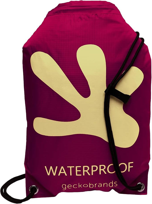 geckobrands Embark 10L Drawstring Backpack – Waterproof, Lightweight Dry Bag for Beach, Hiking, and Light Water Activities by geckobrands