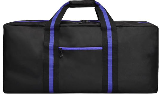 150L Large Duffle Bag for Travel 37” Diffle Bag for Overnight Weekender Camping, Storage for Men Women, Blue by HOME