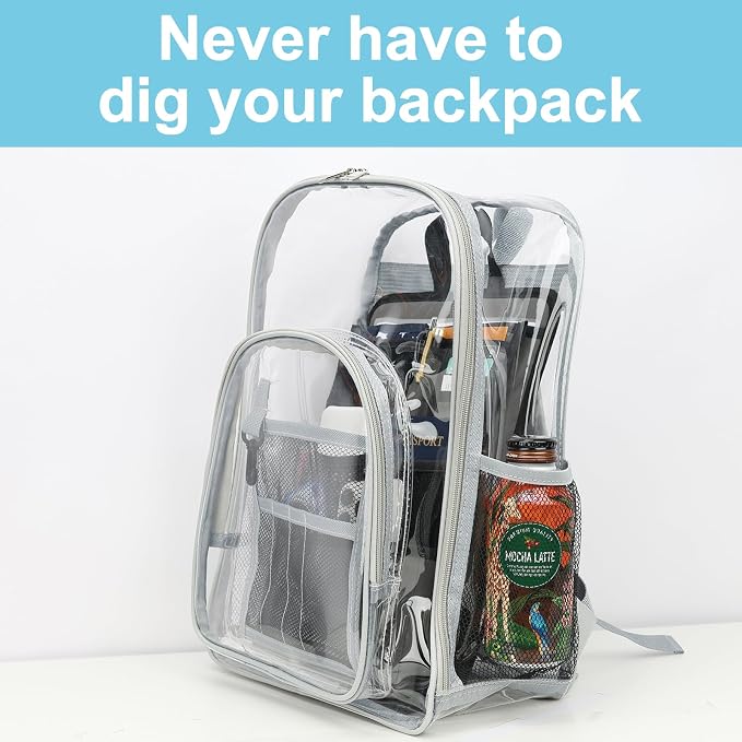 Stiff Backpack Insert Organizer for Men Women Bag In Bag,Thin Water-repellent Nylon 13.7''x10.2''x2''-Gray - Image 8