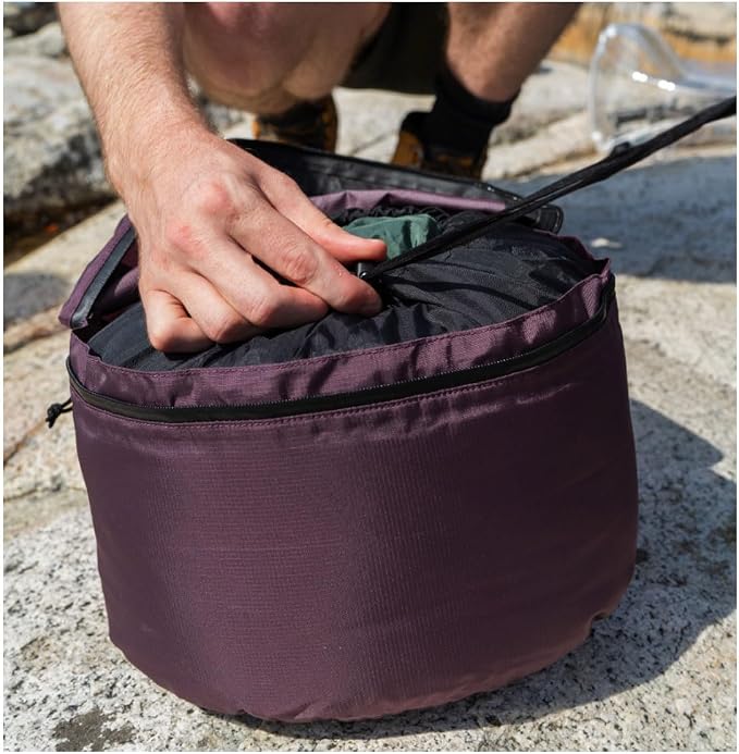 Hillsound PackStack Stuff Semi-Compression Storage Cubes, Waterproof Packing Cubes, Backpacking & Camping Space-Saving Modular Pack Organizers (Frozen Berry, Fits 40L+ Backpack) - Image 3