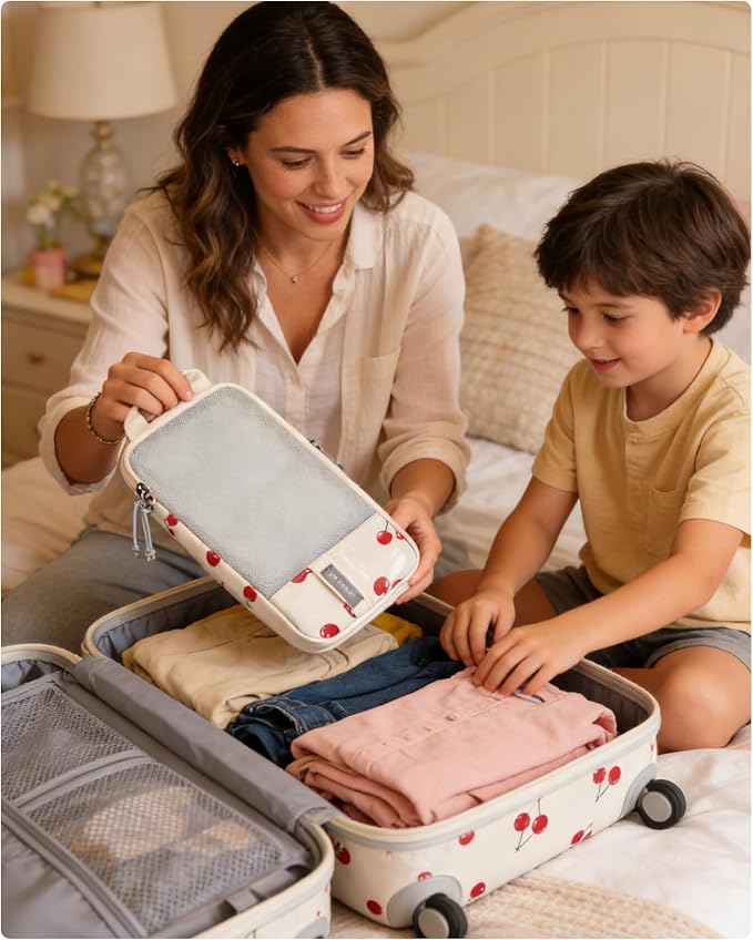 BAGSMART 6 Set /4 Set/2 Set Compression Packing Cubes for Travel, Lightweight Luggage Organizer Bags, Durable Space Saver Bags Travel Essentials - Image 2
