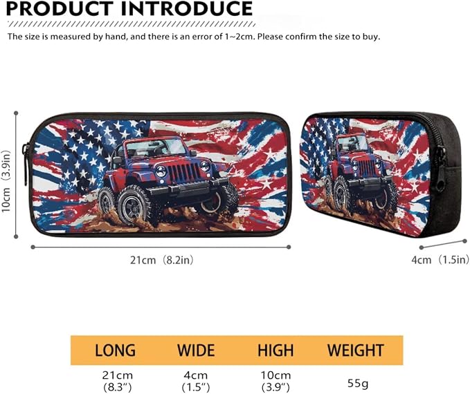 Kids Backpack Set for Girls and Boys with Insulated Lunch Box Pencil Pouch Case, Knapsack Set Suitable for School Lightweight Schoolbag Set, Tractor American Flag Tie-Dye - Image 5