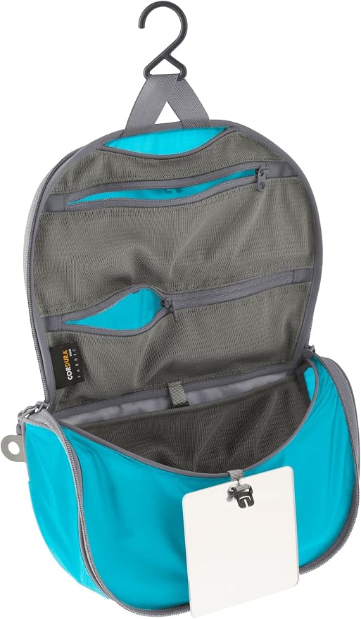 Sea to Summit Small Hanging Toiletry Bag, Extra Compact Travel Organizer for Minimalist Adventures, Atoll Blue by Unknown