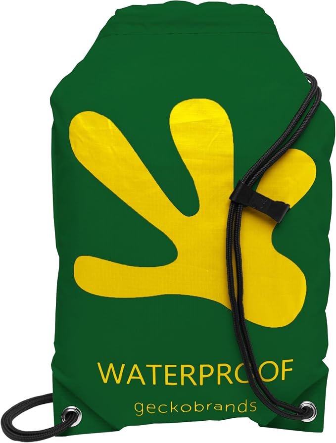 geckobrands Embark 10L Drawstring Backpack – Waterproof, Lightweight Dry Bag for Beach, Hiking, and Light Water Activities by geckobrands