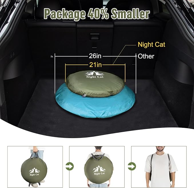 Night Cat Pop-up Camping Tent: 1 Person Tent Waterproof Instant Easy Setup Outdoor Tent - Image 3