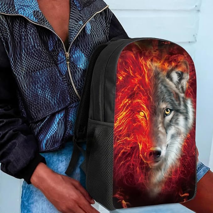 AFPANQZ Kids Backpack 3 Pieces Set Large Capacity School Bags with Heat Insulated Lunch Bags Small Pencil Bags 3 Pack - Image 4