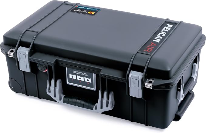 Black Pelican Air 1535 Carry-on Case - with TrekPak Divider System & Mesh Lid Organizer - Silver Handles & Latches. - Image 3