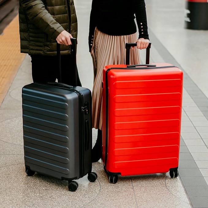 NINETYGO Carry On Luggage 22x14x9 Airline Approved, 20 Inch Luggage with Smooth Spinner Wheels, Lightweight, Hard Shell PC Suitcase Carry-On, Travel Luggage, TSA Approved (Raspberry, Rhine Basic) - Image 4
