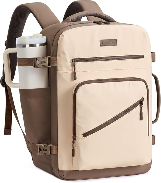 LOVEVOOK 40L Travel Backpack for Women Men, Airline Approved Carry On Luggage, Multi-Pocket TSA Personal Item Bag fits 17 Inch Laptop, Waterproof Weekender Overnight Suitcase Travel Essentials by LOVEVOOK