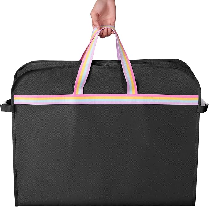 LOVEGRASS Kids Garment Bags for Dance Costumes, 40" Dance Costume Garment Bag for Dance Competition with Multi Pockets and Rainbow Handles Perfect for Dance Recitals and Practice, Black - Image 4