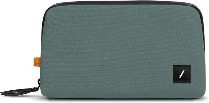 Native Union Stow Lite Organizer W.F.A Tech Organizer – Minimalist Travel Pouch Made of Recycled Materials for Everyday Accessory Storage & Protection – Stores Cables, Chargers & More (Slate Green) by NativeUnion