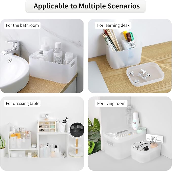 OCHEAL Makeup Organizer Case Set: Stackable Clear Vanity Storage - Multi-size Holder for Makeup, Jewelry, Toiletries - Image 5