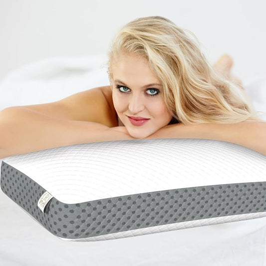 Royal Therapy Memory Foam Pillow, Neck Pain Relief, for Neck and Shoulder Pain, Side Sleeper, Cervical, Pillow Sleeping, Non-Adjustable by ROYALTHERAPY