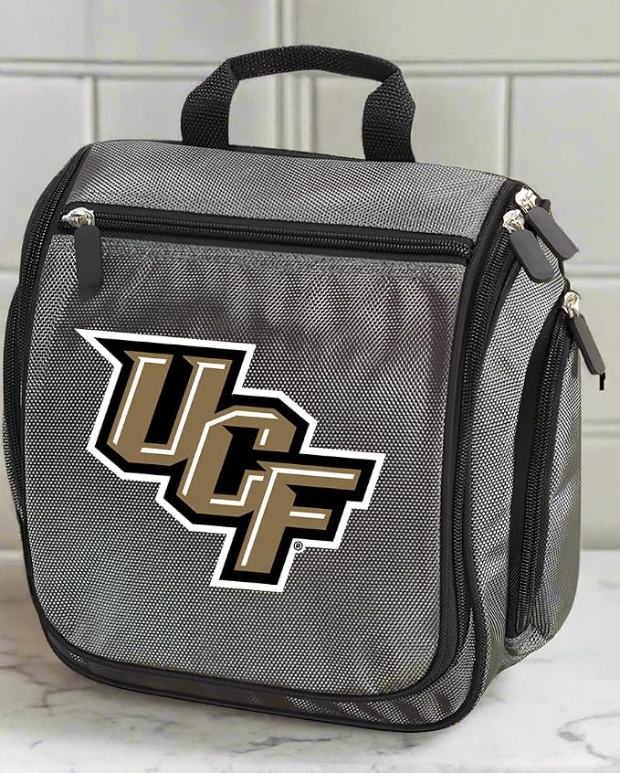 Broad Bay University of Central Florida Toiletry Bag Or Hanging UCF Travel Organizer Shaving Kit (Gray) - Image 3