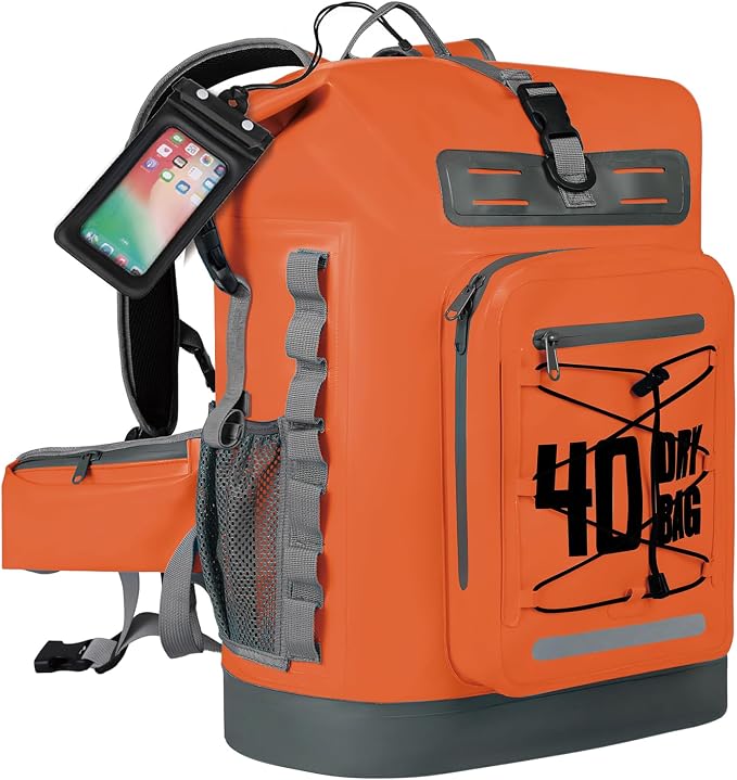 MORXPLOR Dry Bag Waterproof,5L/10L/20L/30L/40L/55L Roll Top Dry Bag Backpack with WaterProof Phone Case for Swim,Kayak by MORXPLOR