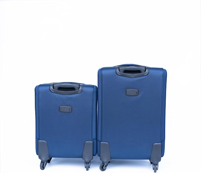 Merax Luggage Set Softshell 2 Piece 20/24 Expandable Suitcase with Wheels | Softside Lightweight Travel Carry on Luggage,Navy Blue - Image 4