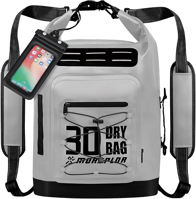 MORXPLOR Dry Bag Waterproof,5L/10L/20L/30L/40L/55L Roll Top Dry Bag Backpack with WaterProof Phone Case for Swim,Kayak by MORXPLOR