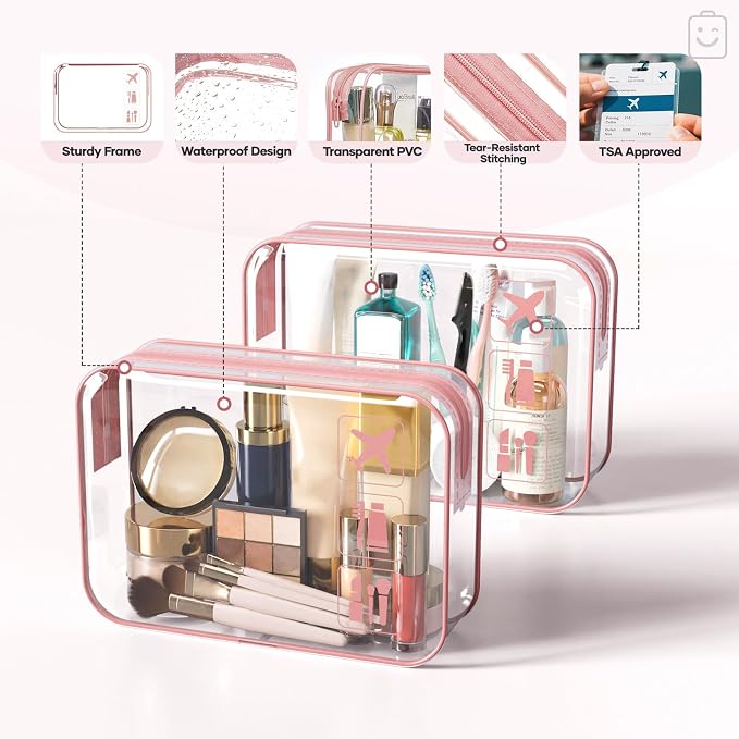 Veken 9/11 Set Compression Packing Cubes Garment Bags for Travel Essentials,Compressible Expandable Luggage Organizer Bags for Clothing,Space Saver Bags with Over 1000 pcs of Mesh Holes(Pink) - Image 4