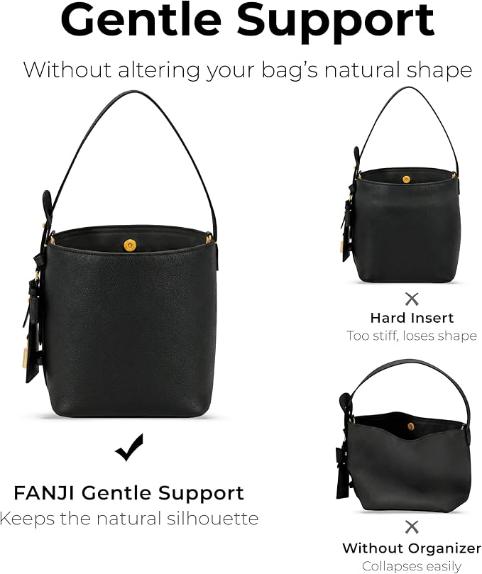 Purse Organizer Insert Compatible with LV All In BB | Handcrafted DuPont™ Tyvek®, Precision 1:1 Custom Fit, Matte Black, Keep Bag Clean & Protected for Travel & Commute - Image 8