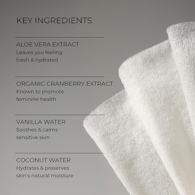 Woo More Play Freshies: All-Natural Feminine Intimacy Towelette Wipes with Coconut Oil and Aloe Vera, Promotes Feminine Health & Helps Alleviate Irritation - Vegan and Cruelty Free, 10ct