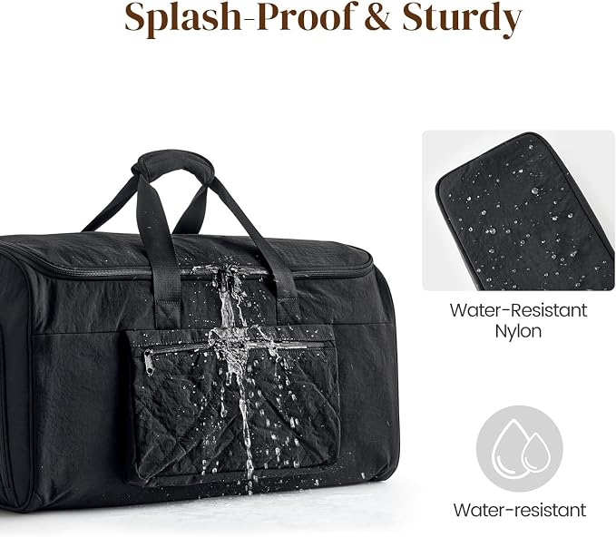 S-ZONE Garment Duffle Bags for Travel Carry on Convertible 2 in 1 Suit Bags Hanging Suitcase with Toiletry Bag 50L - Image 2