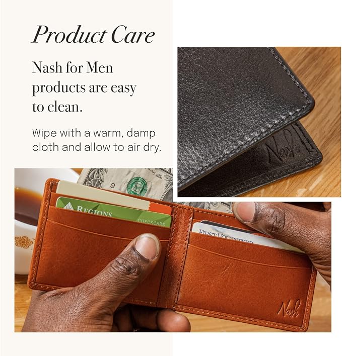 Patricia Nash Travel Toiletry Bag for Men - Heritage Leather Travel Case, Dopp Kit for Men, Full Grain Handcrafted Leather, Toiletry Bag, Stylish Travel Case, Brushed Brass Hardware, Zipper Closure - Image 5