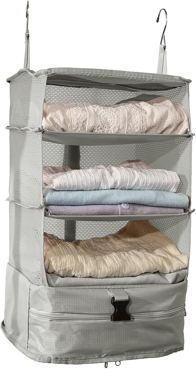 TABITORA Portable Hanging Travel Shelves Bag Packing Cube Organizer Suitcase Storage Large Capacity by TABITORA%EF%BC%9ANewStart%EF%BC%8CNewLife