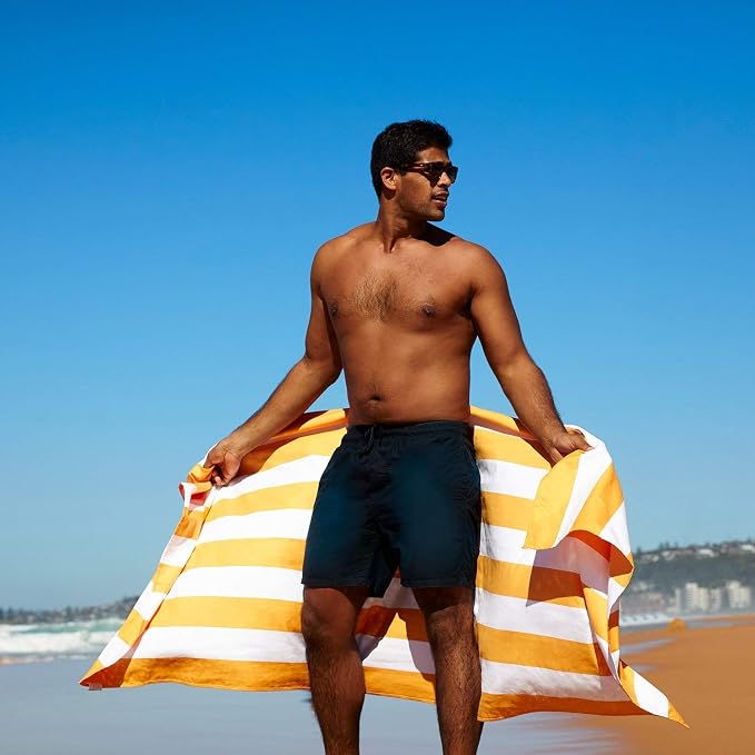 Dock & Bay Beach Towel - Quick Dry, Sand Free - Compact, Lightweight - 100% Recycled - Includes Bag - Cabana - Ipanema Orange - Extra Large (200x90cm, 78x35) - Image 2