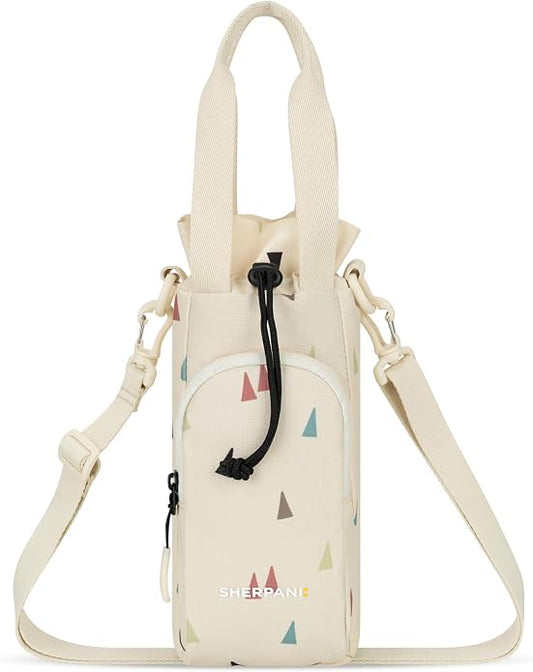 Sherpani Izzie, Water Bottle Crossbody, 32oz Bottle Carrier Bag | Bottle Holder Sling with Phone Pocket, Cross Body Drink Carrier Men Women, RFID Protection for Hiking Camping, Travel Gift by SHERPANI