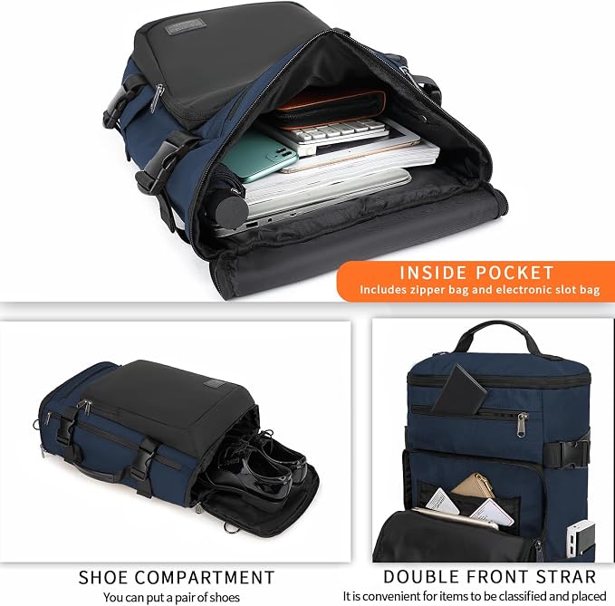 Kalesi Gym Duffle Bag Backpack 4-Way Waterproof with Shoes Compartment for travel Sport Hiking laptop - Image 6