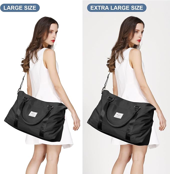 Travel Duffel Bag, Carry On Overnight Weekender Bags for Women | Travel Bag with Wet Pocket & Trolley Sleeve, For Spirit Airlines 18x14x8 Personal Item Bag - Image 7