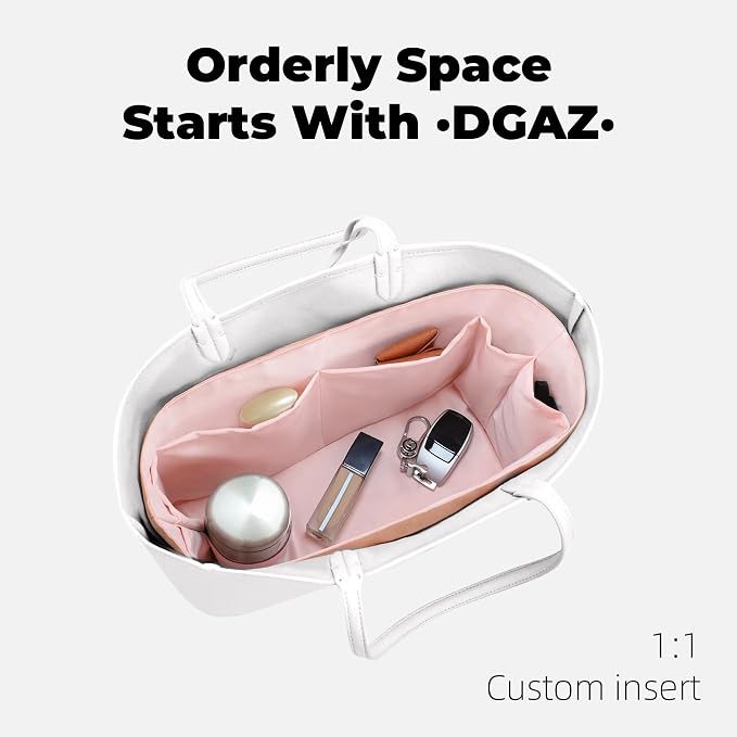 DGAZ Lightweight Purse Organizer Insert for GYARD-Anjou/Artois/SaintLouis Bags,silk and DupontPaper handbag inner for Luxury Bag(Pink,AnjouPM) - Image 7