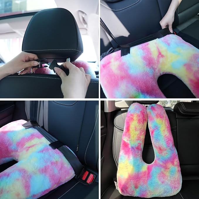 Car Pillow - Soft Adult and Child Car Sleeping Neck Head Support H-Shape Travel Pillow Cushion Car Seat Safety - Image 4