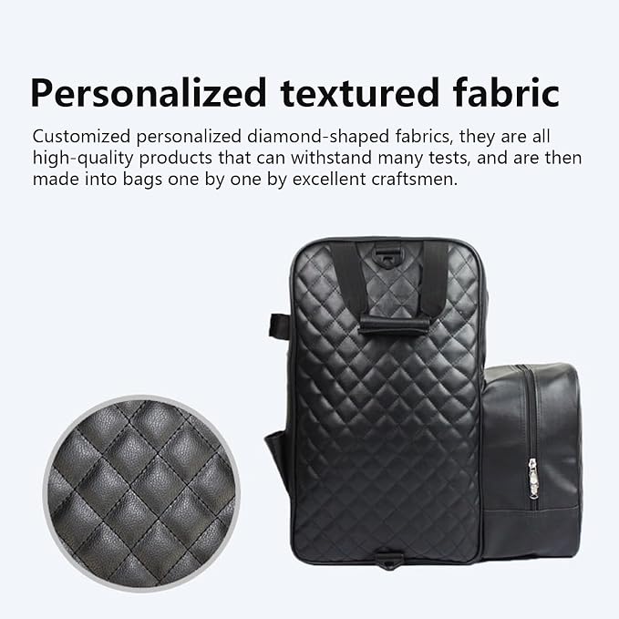 Professional Equestrian Bags Durable PU Leather Horse Riding Boots and Helmet Bag (Black) - Image 6