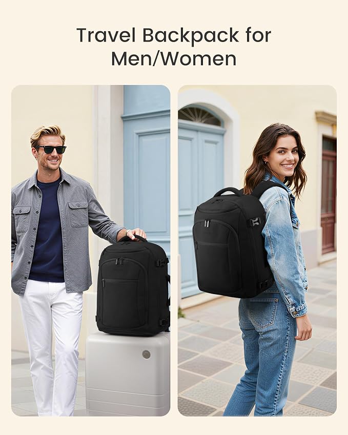 LOVEVOOK Travel Backpack for Women & Men, Airline Approved Carry On Bag | TSA Personal Item Backpack with 3 Packing Cubes,Waterproof Weekender Bag ,Laptop Backpack 5 Compartments for Business Travel - Image 5
