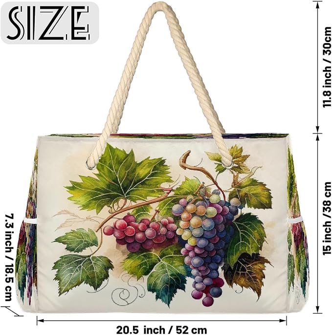 Large Beach Bag with Zipper Beach Bags for Women Water Resistant Swim Pool Bag - Image 3