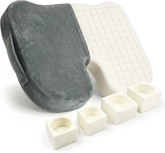 Cushy Tushy Premium Customizeable Seat Cushion, Gray | Moveable Holes, Customizable High Quality Foam, Relief for Lower Back, Sciatic, & Tailbone Pain by CushyTushy