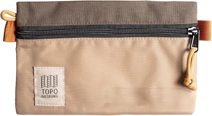 Topo Designs Accessory Bags, Travel Organizer Accessories for Smaller Items, Durable Storage Pouch, 3 Sizes, Fully Lined Pack Cloth (Small, Woodland/Elmwood) by TopoDesigns