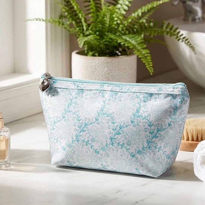 Jacaranda Living Extra Small Cosmetic Bag - Water-Resistant, PVC-Lined - Pineapple Garden - Image 3