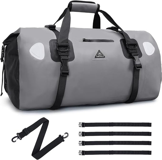 Haimont Waterproof Duffel Bag Roll-top Dry Duffel Bag with Quick-fixed Straps for Motorcycling, Rafting, Boating, SUP, Kayaking, Travel, 50L/70L by Haimont